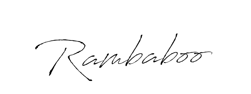 Once you've used our free online signature maker to create your best signature Antro_Vectra style, it's time to enjoy all of the benefits that Rambaboo name signing documents. Rambaboo signature style 6 images and pictures png