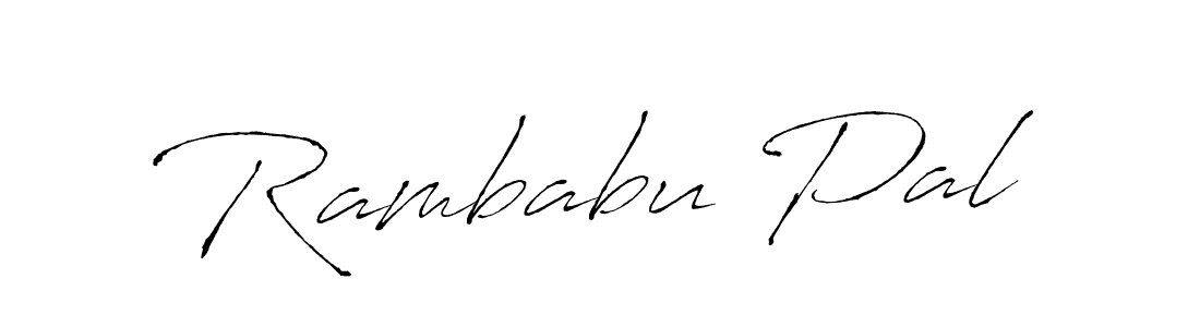 How to make Rambabu Pal name signature. Use Antro_Vectra style for creating short signs online. This is the latest handwritten sign. Rambabu Pal signature style 6 images and pictures png