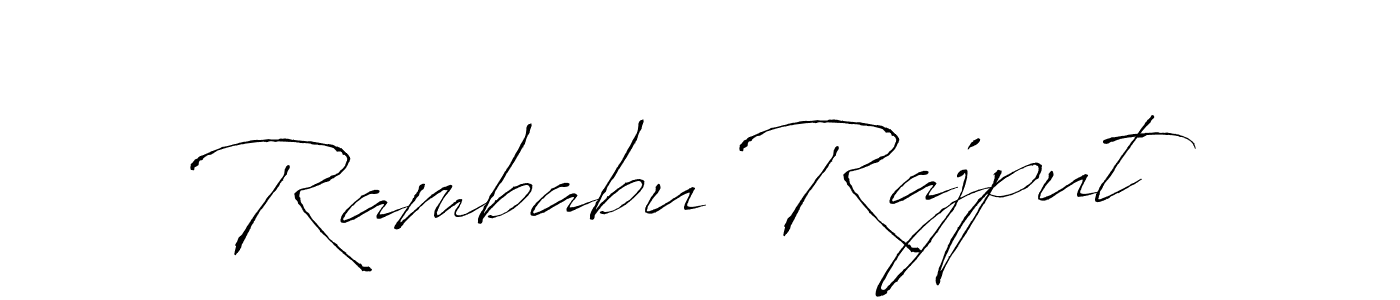 The best way (Antro_Vectra) to make a short signature is to pick only two or three words in your name. The name Rambabu Rajput include a total of six letters. For converting this name. Rambabu Rajput signature style 6 images and pictures png