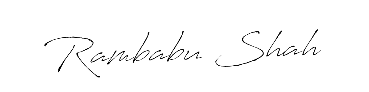 You can use this online signature creator to create a handwritten signature for the name Rambabu Shah. This is the best online autograph maker. Rambabu Shah signature style 6 images and pictures png