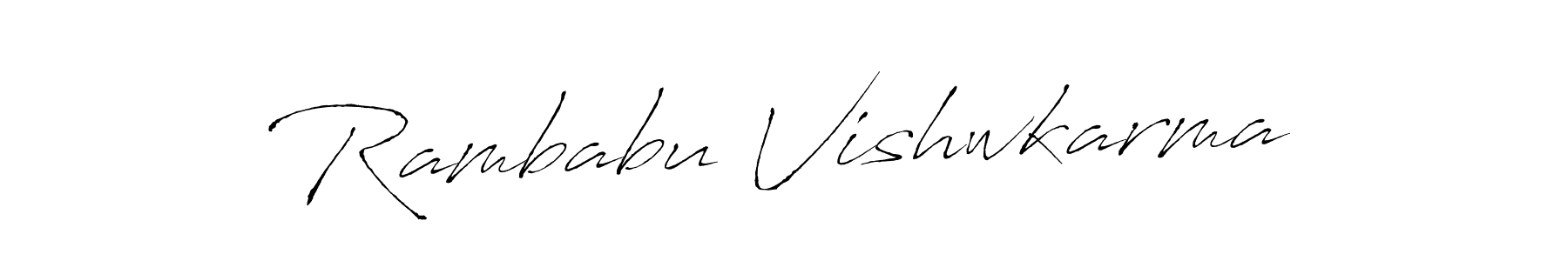 Check out images of Autograph of Rambabu Vishwkarma name. Actor Rambabu Vishwkarma Signature Style. Antro_Vectra is a professional sign style online. Rambabu Vishwkarma signature style 6 images and pictures png