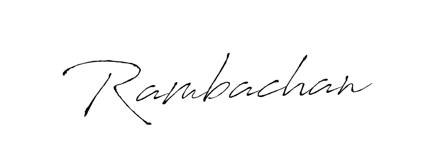 The best way (Antro_Vectra) to make a short signature is to pick only two or three words in your name. The name Rambachan include a total of six letters. For converting this name. Rambachan signature style 6 images and pictures png