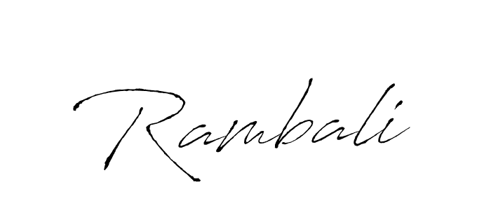 Make a beautiful signature design for name Rambali. Use this online signature maker to create a handwritten signature for free. Rambali signature style 6 images and pictures png