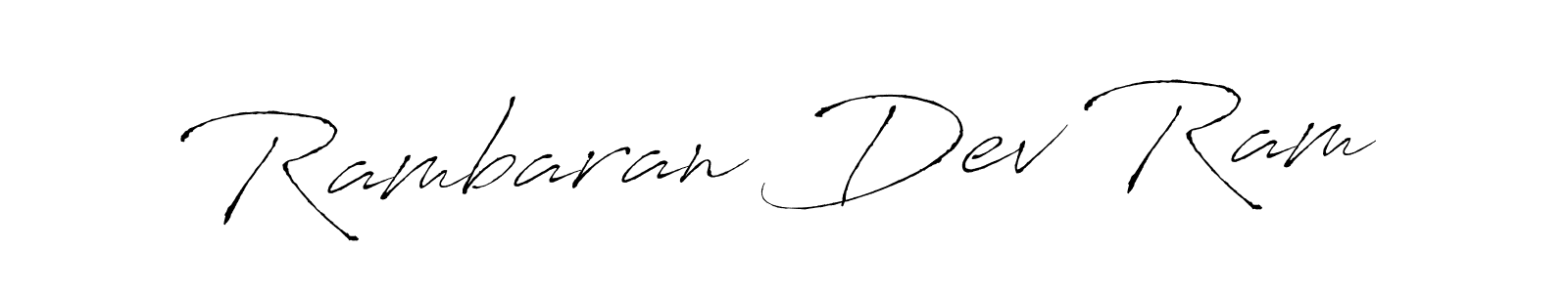 Create a beautiful signature design for name Rambaran Dev Ram. With this signature (Antro_Vectra) fonts, you can make a handwritten signature for free. Rambaran Dev Ram signature style 6 images and pictures png