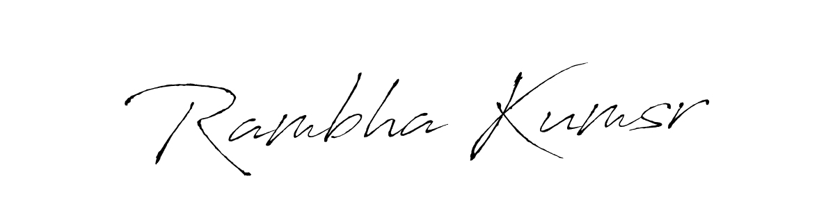 See photos of Rambha Kumsr official signature by Spectra . Check more albums & portfolios. Read reviews & check more about Antro_Vectra font. Rambha Kumsr signature style 6 images and pictures png