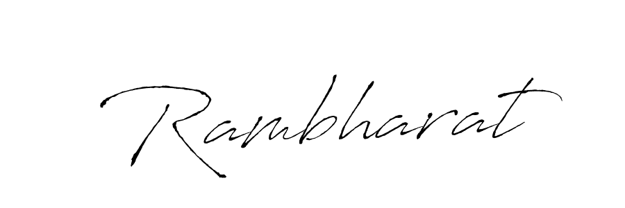 Make a beautiful signature design for name Rambharat. With this signature (Antro_Vectra) style, you can create a handwritten signature for free. Rambharat signature style 6 images and pictures png