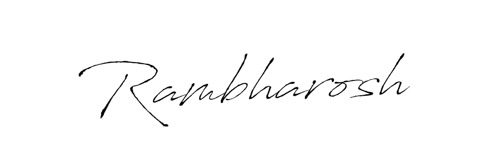 Once you've used our free online signature maker to create your best signature Antro_Vectra style, it's time to enjoy all of the benefits that Rambharosh name signing documents. Rambharosh signature style 6 images and pictures png