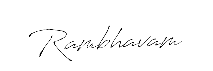 Also we have Rambhavam name is the best signature style. Create professional handwritten signature collection using Antro_Vectra autograph style. Rambhavam signature style 6 images and pictures png