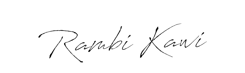 Rambi Kawi stylish signature style. Best Handwritten Sign (Antro_Vectra) for my name. Handwritten Signature Collection Ideas for my name Rambi Kawi. Rambi Kawi signature style 6 images and pictures png