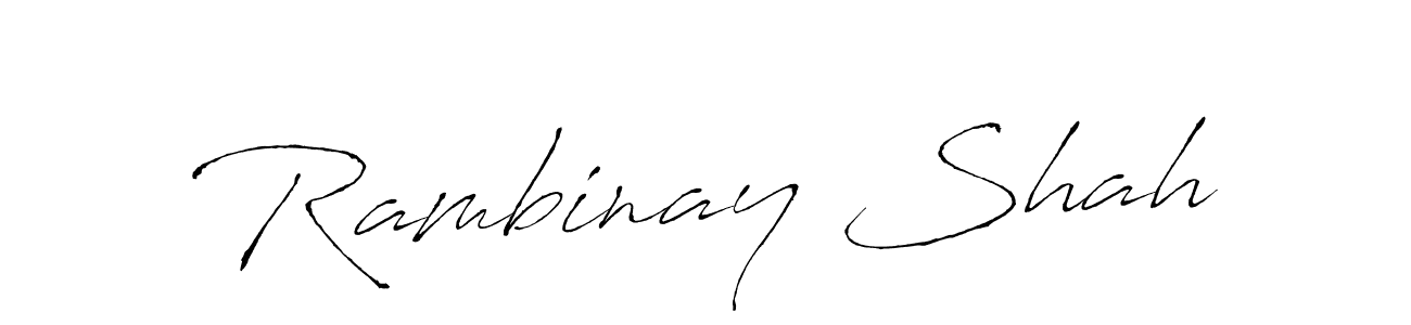 Use a signature maker to create a handwritten signature online. With this signature software, you can design (Antro_Vectra) your own signature for name Rambinay Shah. Rambinay Shah signature style 6 images and pictures png