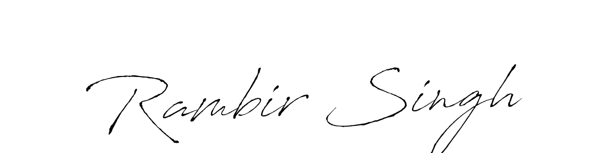 The best way (Antro_Vectra) to make a short signature is to pick only two or three words in your name. The name Rambir Singh include a total of six letters. For converting this name. Rambir Singh signature style 6 images and pictures png