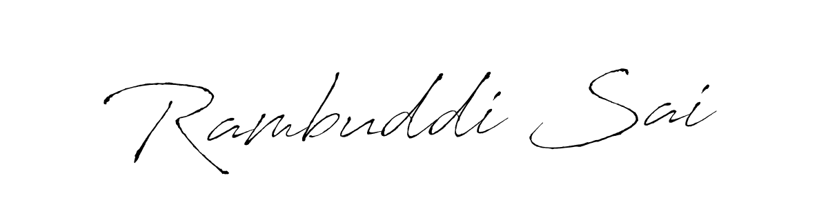 Also You can easily find your signature by using the search form. We will create Rambuddi Sai name handwritten signature images for you free of cost using Antro_Vectra sign style. Rambuddi Sai signature style 6 images and pictures png