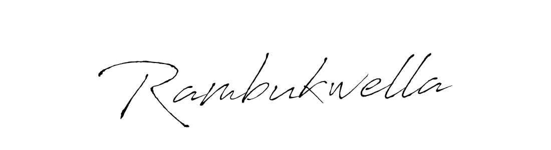 How to make Rambukwella name signature. Use Antro_Vectra style for creating short signs online. This is the latest handwritten sign. Rambukwella signature style 6 images and pictures png