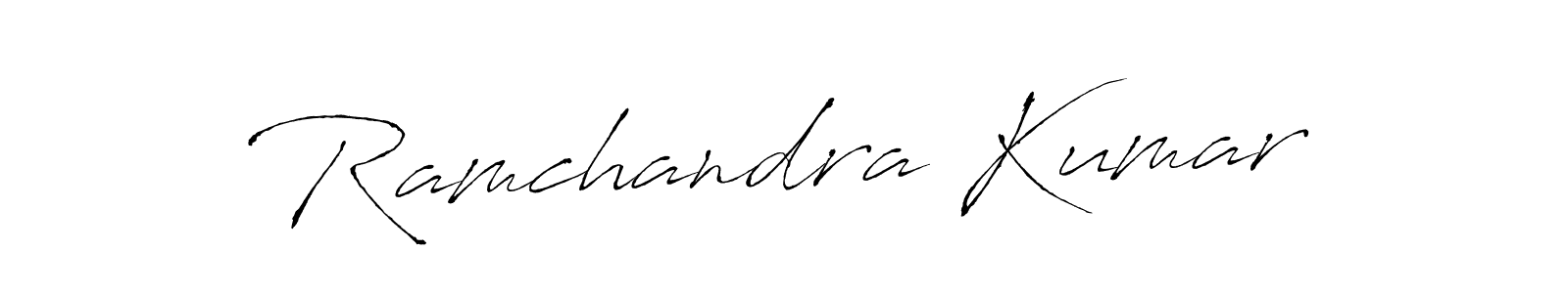 How to make Ramchandra Kumar name signature. Use Antro_Vectra style for creating short signs online. This is the latest handwritten sign. Ramchandra Kumar signature style 6 images and pictures png