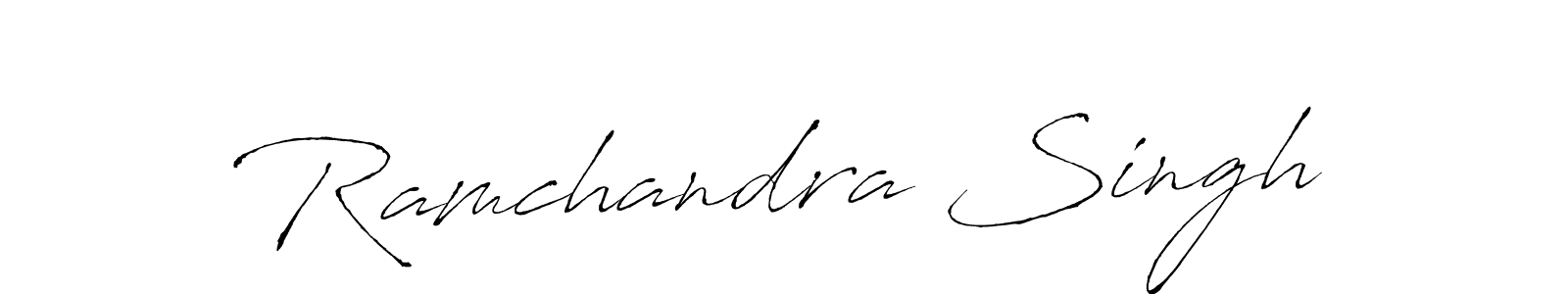 Design your own signature with our free online signature maker. With this signature software, you can create a handwritten (Antro_Vectra) signature for name Ramchandra Singh. Ramchandra Singh signature style 6 images and pictures png