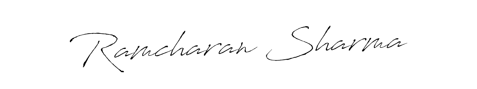 Once you've used our free online signature maker to create your best signature Antro_Vectra style, it's time to enjoy all of the benefits that Ramcharan Sharma name signing documents. Ramcharan Sharma signature style 6 images and pictures png