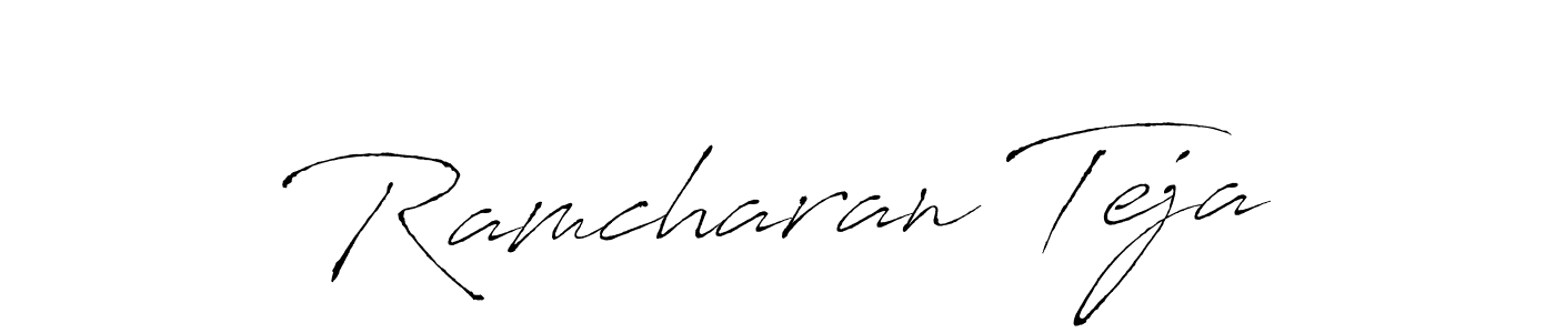 Design your own signature with our free online signature maker. With this signature software, you can create a handwritten (Antro_Vectra) signature for name Ramcharan Teja. Ramcharan Teja signature style 6 images and pictures png