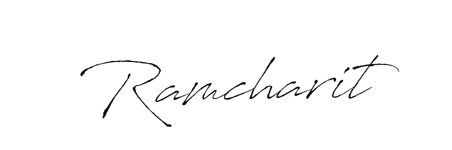 Create a beautiful signature design for name Ramcharit. With this signature (Antro_Vectra) fonts, you can make a handwritten signature for free. Ramcharit signature style 6 images and pictures png