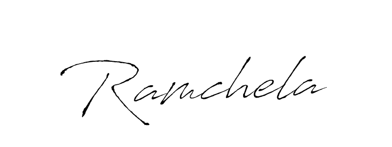 Ramchela stylish signature style. Best Handwritten Sign (Antro_Vectra) for my name. Handwritten Signature Collection Ideas for my name Ramchela. Ramchela signature style 6 images and pictures png