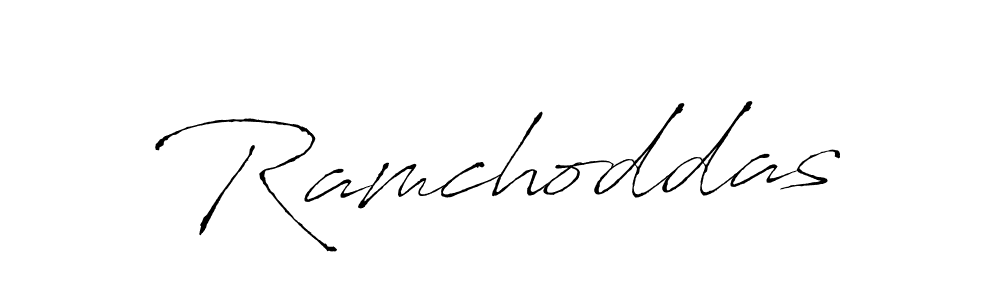 How to make Ramchoddas name signature. Use Antro_Vectra style for creating short signs online. This is the latest handwritten sign. Ramchoddas signature style 6 images and pictures png