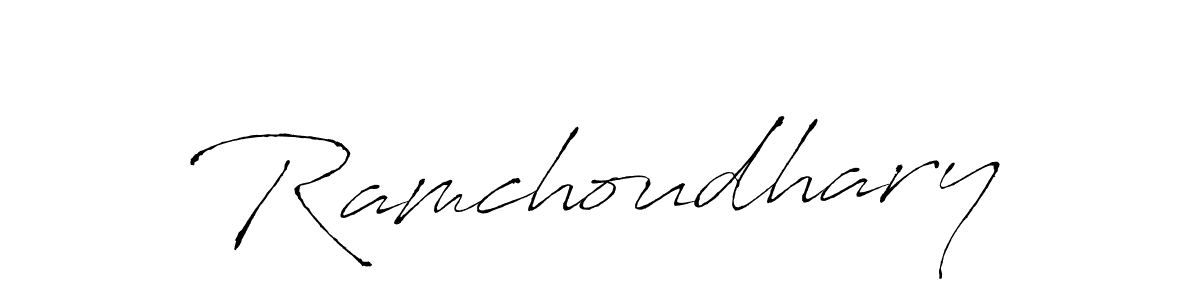 It looks lik you need a new signature style for name Ramchoudhary. Design unique handwritten (Antro_Vectra) signature with our free signature maker in just a few clicks. Ramchoudhary signature style 6 images and pictures png