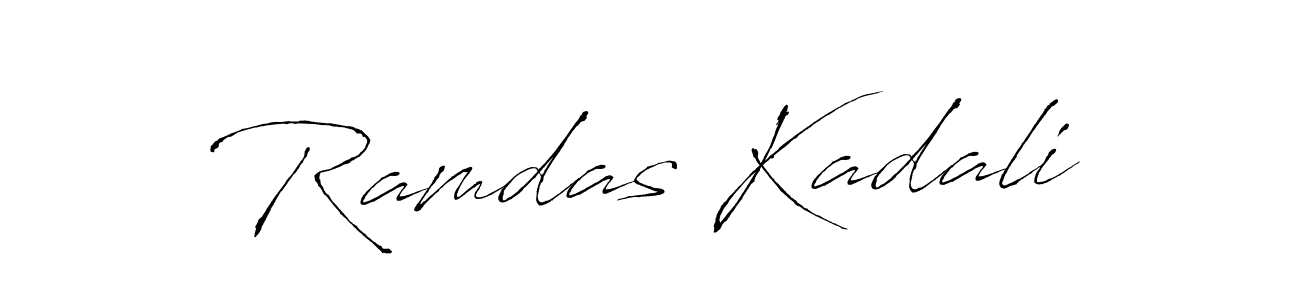 How to make Ramdas Kadali name signature. Use Antro_Vectra style for creating short signs online. This is the latest handwritten sign. Ramdas Kadali signature style 6 images and pictures png