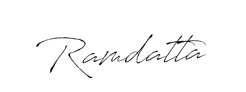 Design your own signature with our free online signature maker. With this signature software, you can create a handwritten (Antro_Vectra) signature for name Ramdatta. Ramdatta signature style 6 images and pictures png