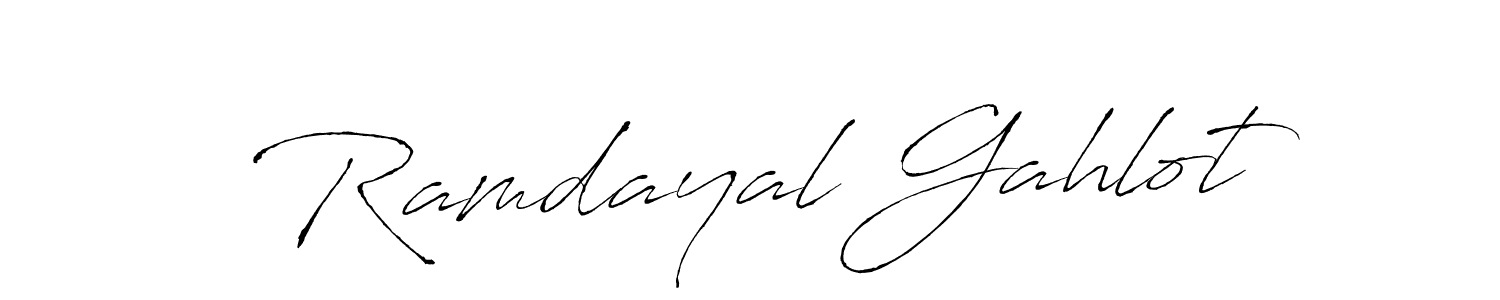 It looks lik you need a new signature style for name Ramdayal Gahlot. Design unique handwritten (Antro_Vectra) signature with our free signature maker in just a few clicks. Ramdayal Gahlot signature style 6 images and pictures png