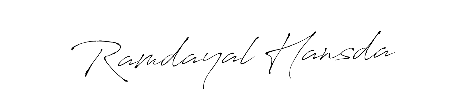 This is the best signature style for the Ramdayal Hansda name. Also you like these signature font (Antro_Vectra). Mix name signature. Ramdayal Hansda signature style 6 images and pictures png