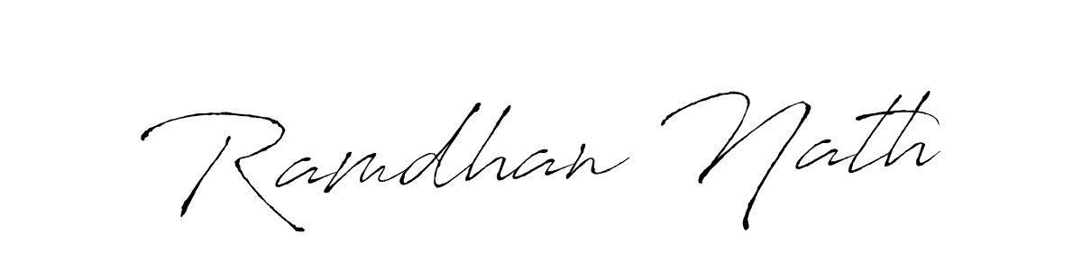 How to make Ramdhan Nath signature? Antro_Vectra is a professional autograph style. Create handwritten signature for Ramdhan Nath name. Ramdhan Nath signature style 6 images and pictures png