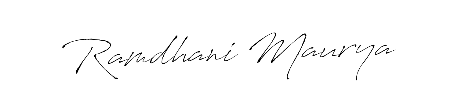 Antro_Vectra is a professional signature style that is perfect for those who want to add a touch of class to their signature. It is also a great choice for those who want to make their signature more unique. Get Ramdhani Maurya name to fancy signature for free. Ramdhani Maurya signature style 6 images and pictures png