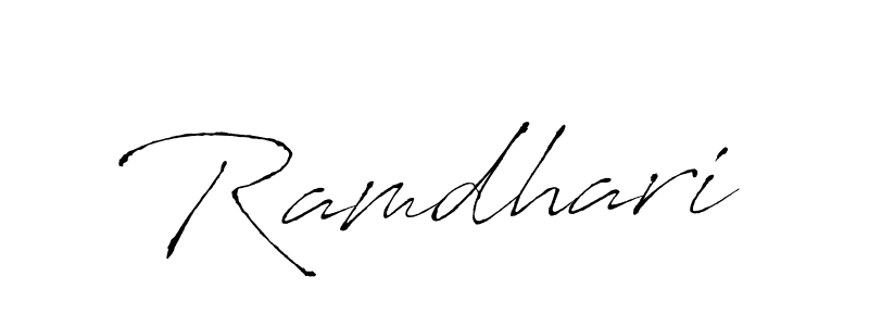 Ramdhari stylish signature style. Best Handwritten Sign (Antro_Vectra) for my name. Handwritten Signature Collection Ideas for my name Ramdhari. Ramdhari signature style 6 images and pictures png