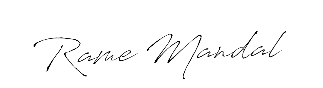 How to make Rame Mandal signature? Antro_Vectra is a professional autograph style. Create handwritten signature for Rame Mandal name. Rame Mandal signature style 6 images and pictures png