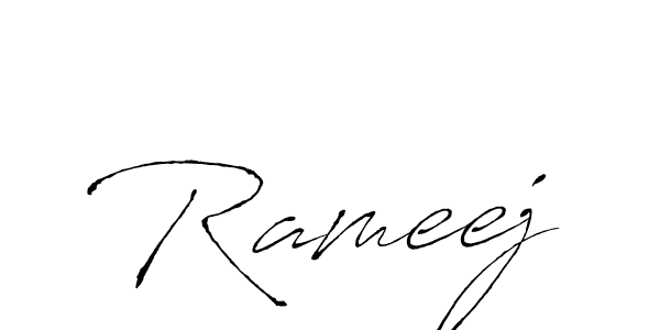 How to make Rameej name signature. Use Antro_Vectra style for creating short signs online. This is the latest handwritten sign. Rameej signature style 6 images and pictures png