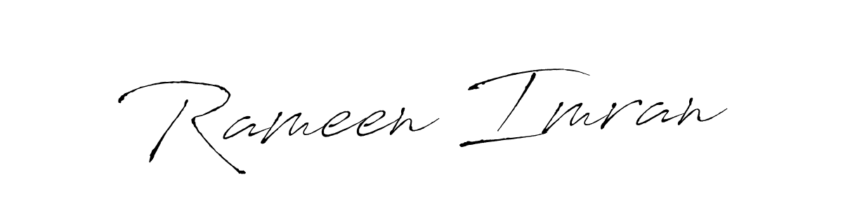 Create a beautiful signature design for name Rameen Imran. With this signature (Antro_Vectra) fonts, you can make a handwritten signature for free. Rameen Imran signature style 6 images and pictures png