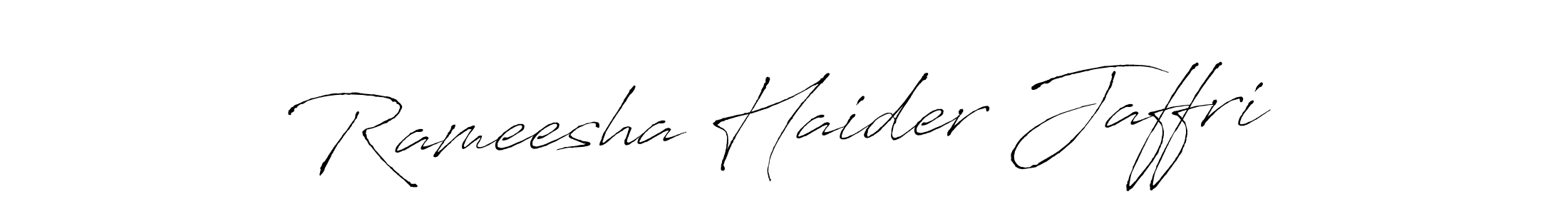 Rameesha Haider Jaffri stylish signature style. Best Handwritten Sign (Antro_Vectra) for my name. Handwritten Signature Collection Ideas for my name Rameesha Haider Jaffri. Rameesha Haider Jaffri signature style 6 images and pictures png