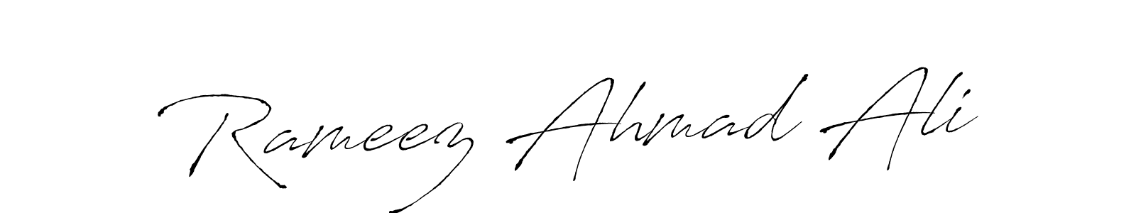 Design your own signature with our free online signature maker. With this signature software, you can create a handwritten (Antro_Vectra) signature for name Rameez Ahmad Ali. Rameez Ahmad Ali signature style 6 images and pictures png
