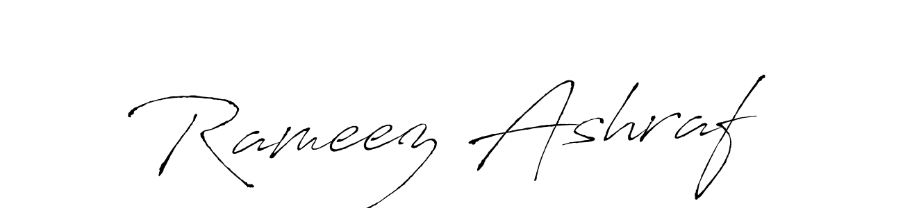 Rameez Ashraf stylish signature style. Best Handwritten Sign (Antro_Vectra) for my name. Handwritten Signature Collection Ideas for my name Rameez Ashraf. Rameez Ashraf signature style 6 images and pictures png