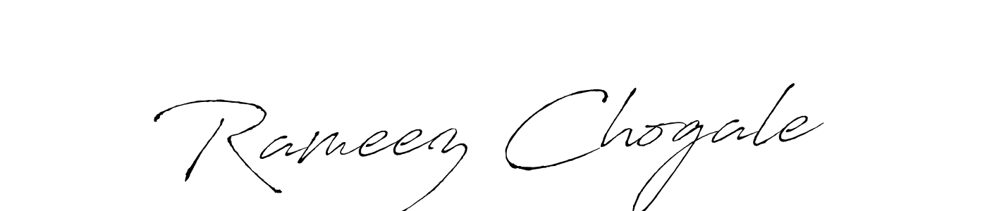 Create a beautiful signature design for name Rameez Chogale. With this signature (Antro_Vectra) fonts, you can make a handwritten signature for free. Rameez Chogale signature style 6 images and pictures png