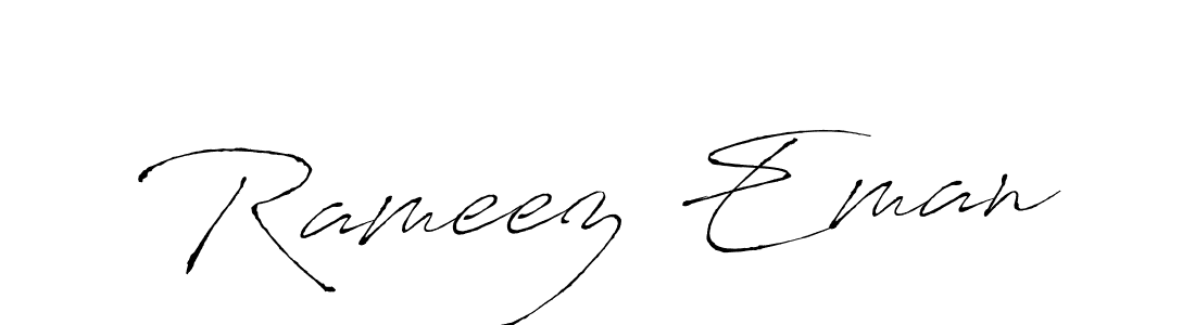 Make a beautiful signature design for name Rameez Eman. With this signature (Antro_Vectra) style, you can create a handwritten signature for free. Rameez Eman signature style 6 images and pictures png
