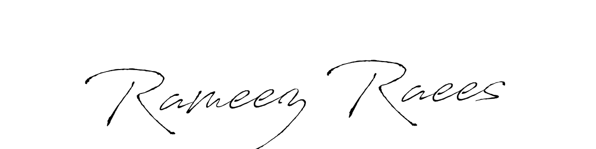 How to make Rameez Raees signature? Antro_Vectra is a professional autograph style. Create handwritten signature for Rameez Raees name. Rameez Raees signature style 6 images and pictures png