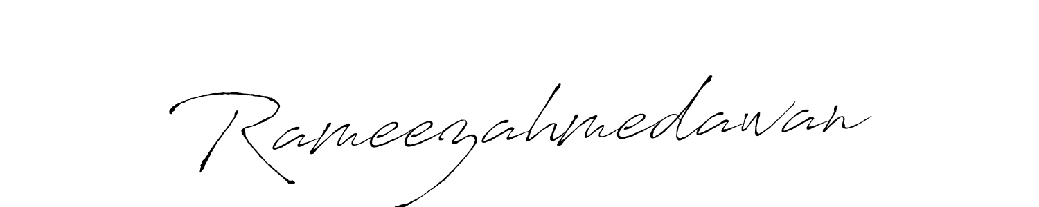 The best way (Antro_Vectra) to make a short signature is to pick only two or three words in your name. The name Rameezahmedawan include a total of six letters. For converting this name. Rameezahmedawan signature style 6 images and pictures png