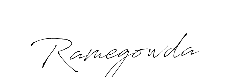 Ramegowda stylish signature style. Best Handwritten Sign (Antro_Vectra) for my name. Handwritten Signature Collection Ideas for my name Ramegowda. Ramegowda signature style 6 images and pictures png