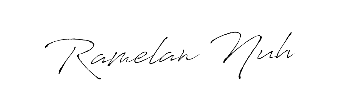 Make a beautiful signature design for name Ramelan Nuh. Use this online signature maker to create a handwritten signature for free. Ramelan Nuh signature style 6 images and pictures png