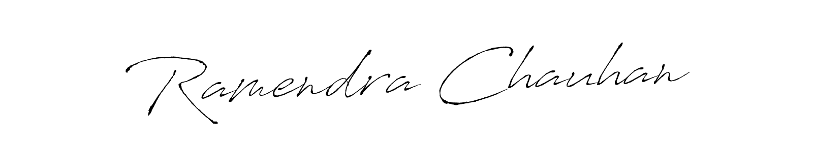 How to make Ramendra Chauhan signature? Antro_Vectra is a professional autograph style. Create handwritten signature for Ramendra Chauhan name. Ramendra Chauhan signature style 6 images and pictures png
