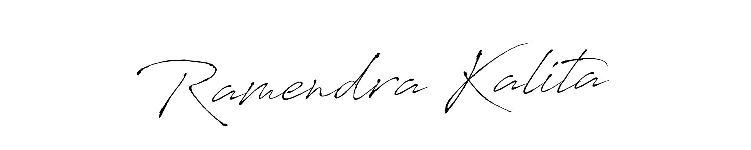 Make a beautiful signature design for name Ramendra Kalita. With this signature (Antro_Vectra) style, you can create a handwritten signature for free. Ramendra Kalita signature style 6 images and pictures png