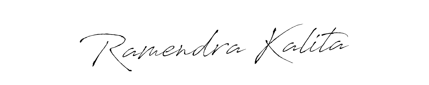 Make a beautiful signature design for name Ramendra Kalita. With this signature (Antro_Vectra) style, you can create a handwritten signature for free. Ramendra Kalita signature style 6 images and pictures png