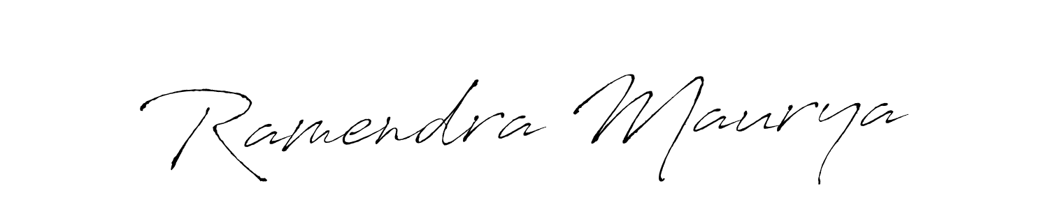 Ramendra Maurya stylish signature style. Best Handwritten Sign (Antro_Vectra) for my name. Handwritten Signature Collection Ideas for my name Ramendra Maurya. Ramendra Maurya signature style 6 images and pictures png