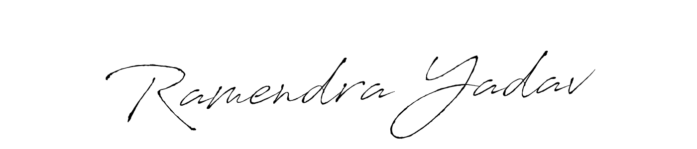 Antro_Vectra is a professional signature style that is perfect for those who want to add a touch of class to their signature. It is also a great choice for those who want to make their signature more unique. Get Ramendra Yadav name to fancy signature for free. Ramendra Yadav signature style 6 images and pictures png