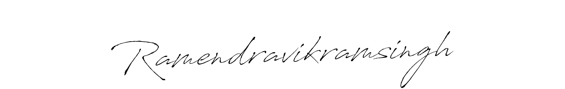 Create a beautiful signature design for name Ramendravikramsingh. With this signature (Antro_Vectra) fonts, you can make a handwritten signature for free. Ramendravikramsingh signature style 6 images and pictures png